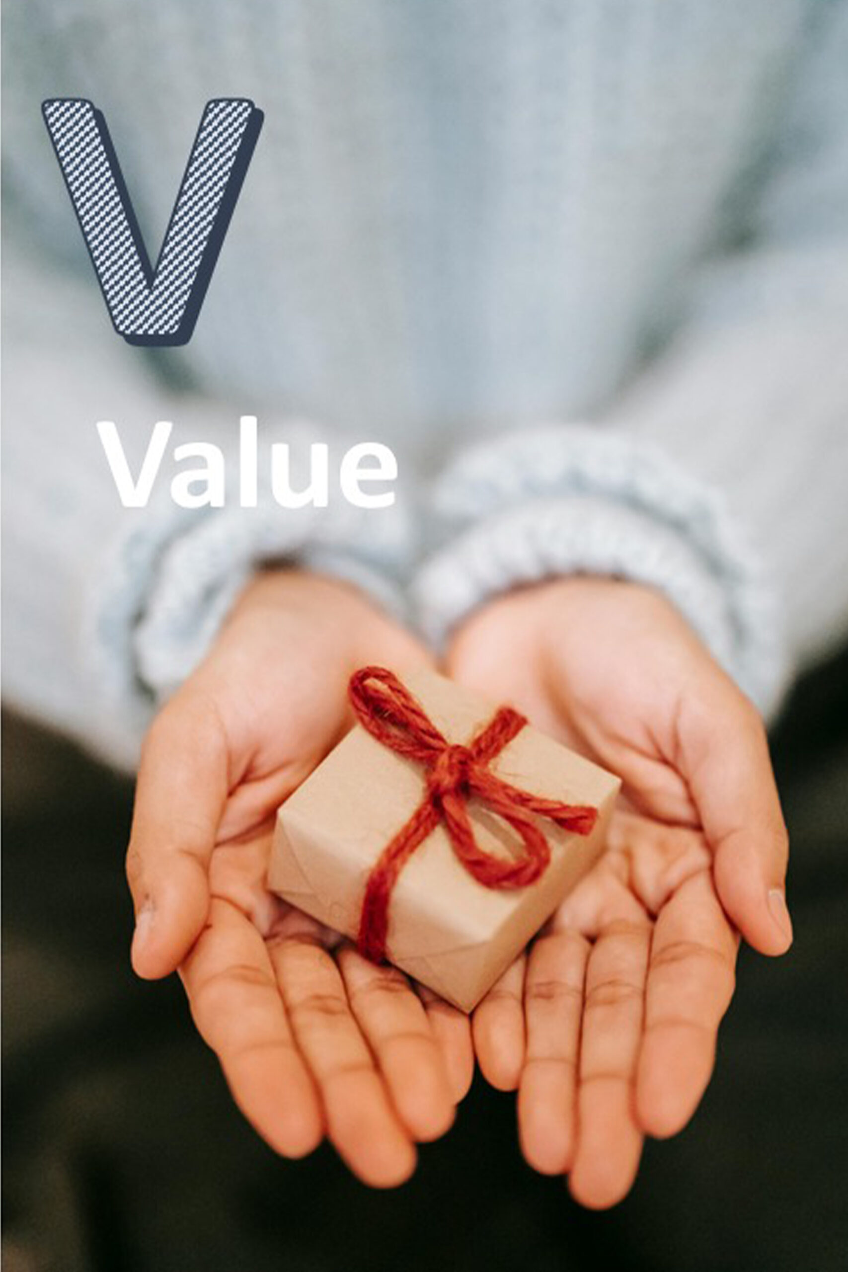 We define value